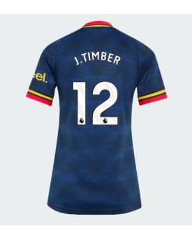 Arsenal Jurrien Timber #12 Maglia Gara Trasferta Repliche 2026-27 Donna Maniche Corte Arsenal Jurrien Timber #12 Maglia Gara Trasferta Repliche 2026-27 Donna Maniche Corte